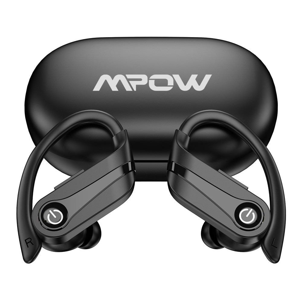 Mpow TWS Wireless Bluetooth Headset HiFi Stereo Bass Headphones Sports Ear Hook