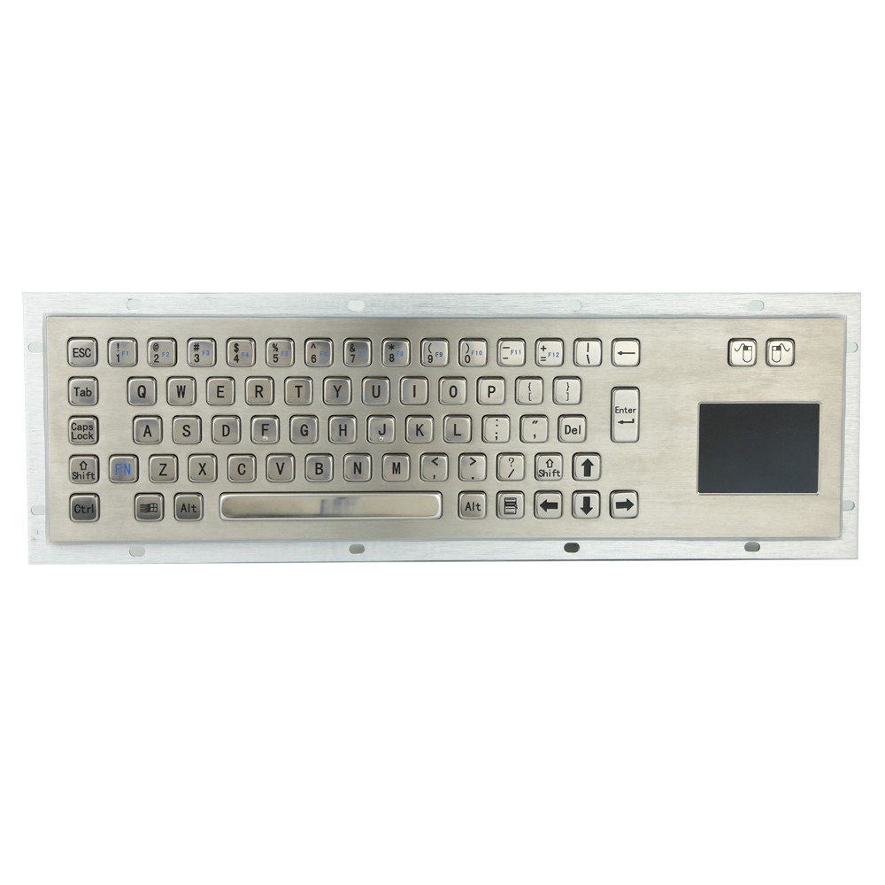 Waterproof IP65 Rugged Wired USB Stainless Steel Metal Industrial Keyboard