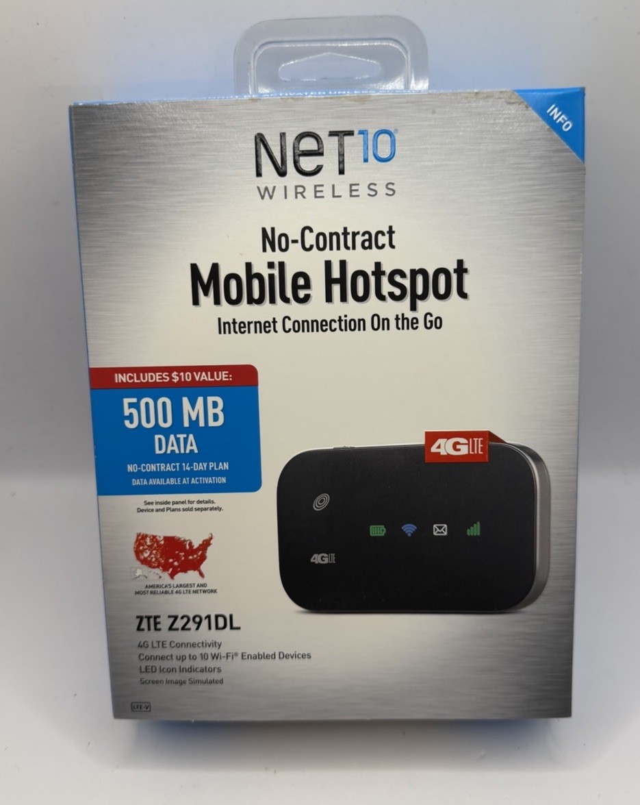 New Net10 Wireless No Contract Mobile Hotspot 4G LTE Open Box