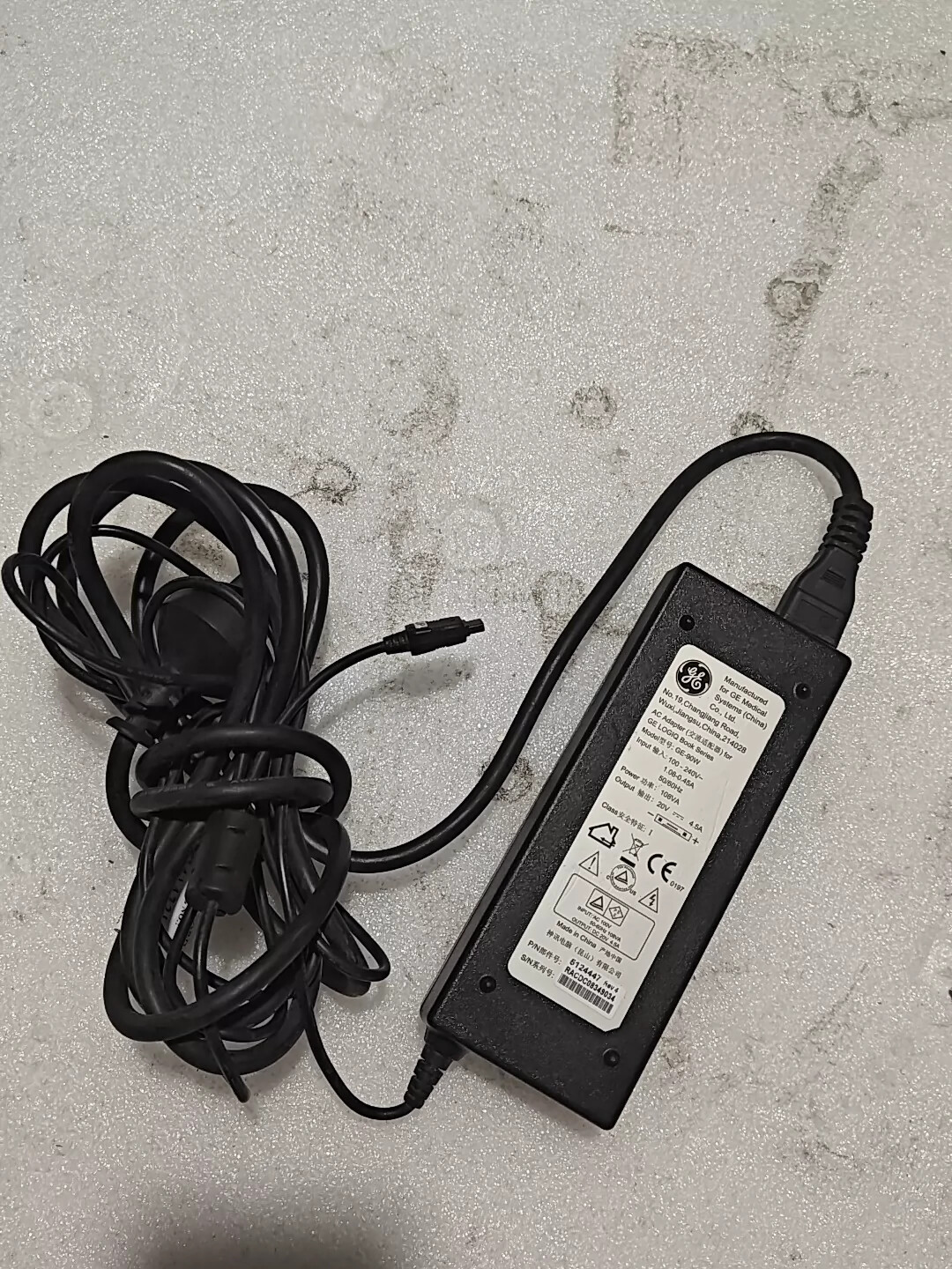 Genuine GE Logiq Book xp Power Supply Charger Adapter #GE-90W