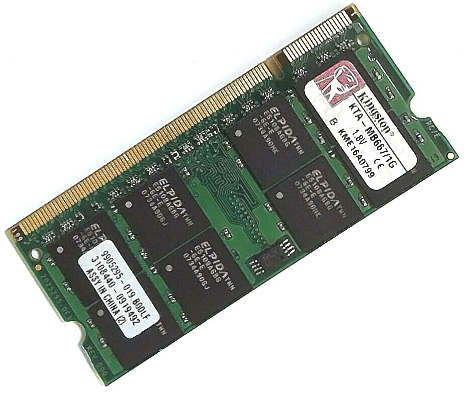 Kingston PC5300 (667Hz) - DDR2 Memory RAM - 1GB - 200 PIN - MB667