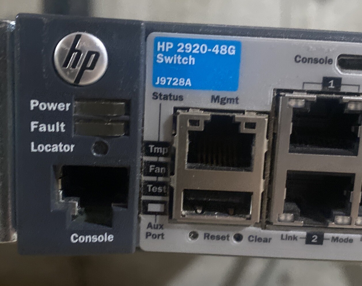 HP J9728A#ABA 2920-48G 48-Ports Rack-Mountable Ethernet Switch Tested