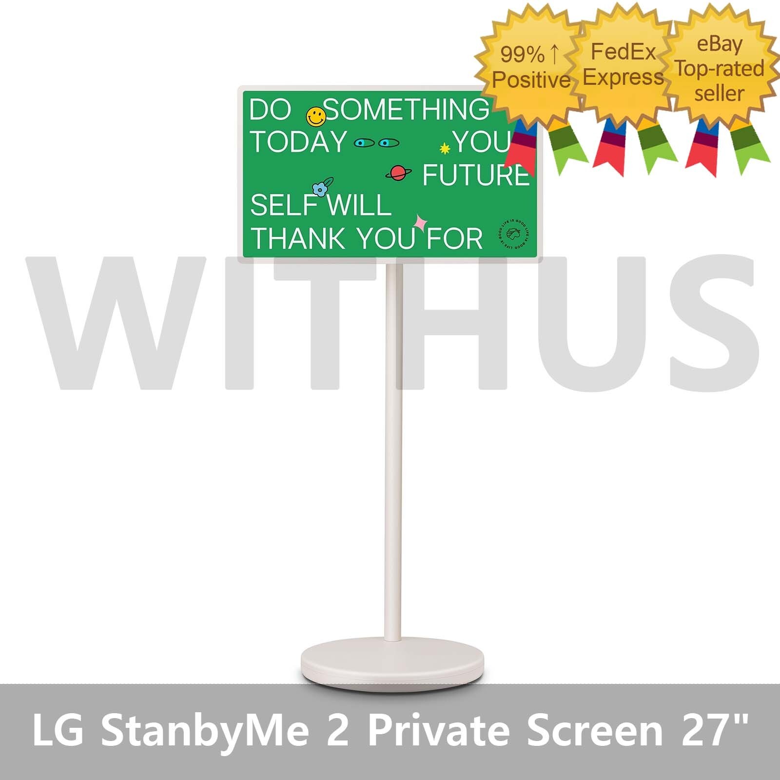 LG StanbyMe 2 Private Screen 27" Moving Smart Touch Screen 27LX6TPGA NEW SEALED_