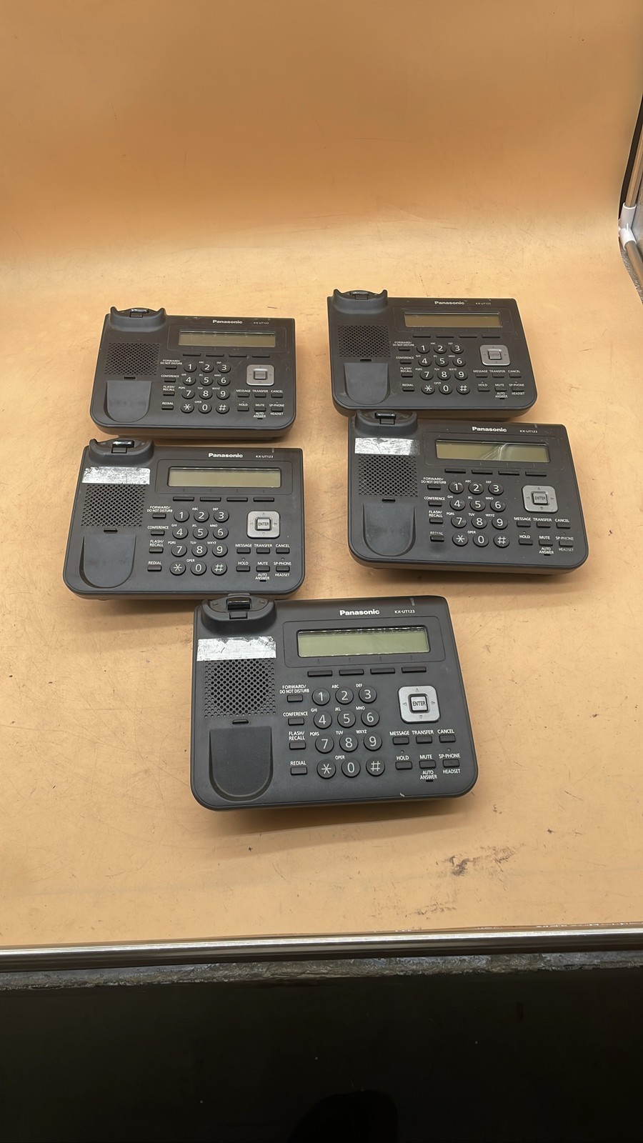 Panasonic KX-UT123-B SIP IP Phone Base Unit Only Office Desk Telephone Lot of 5