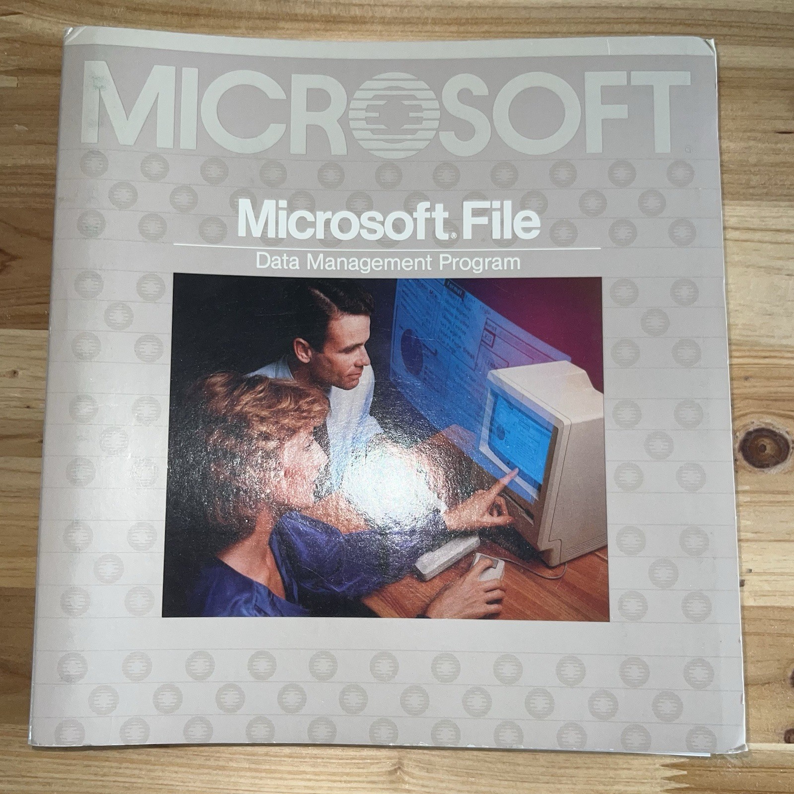 1984 Microsoft FILE Data Management Program MANUAL Only Macintosh 128K 512K RARE