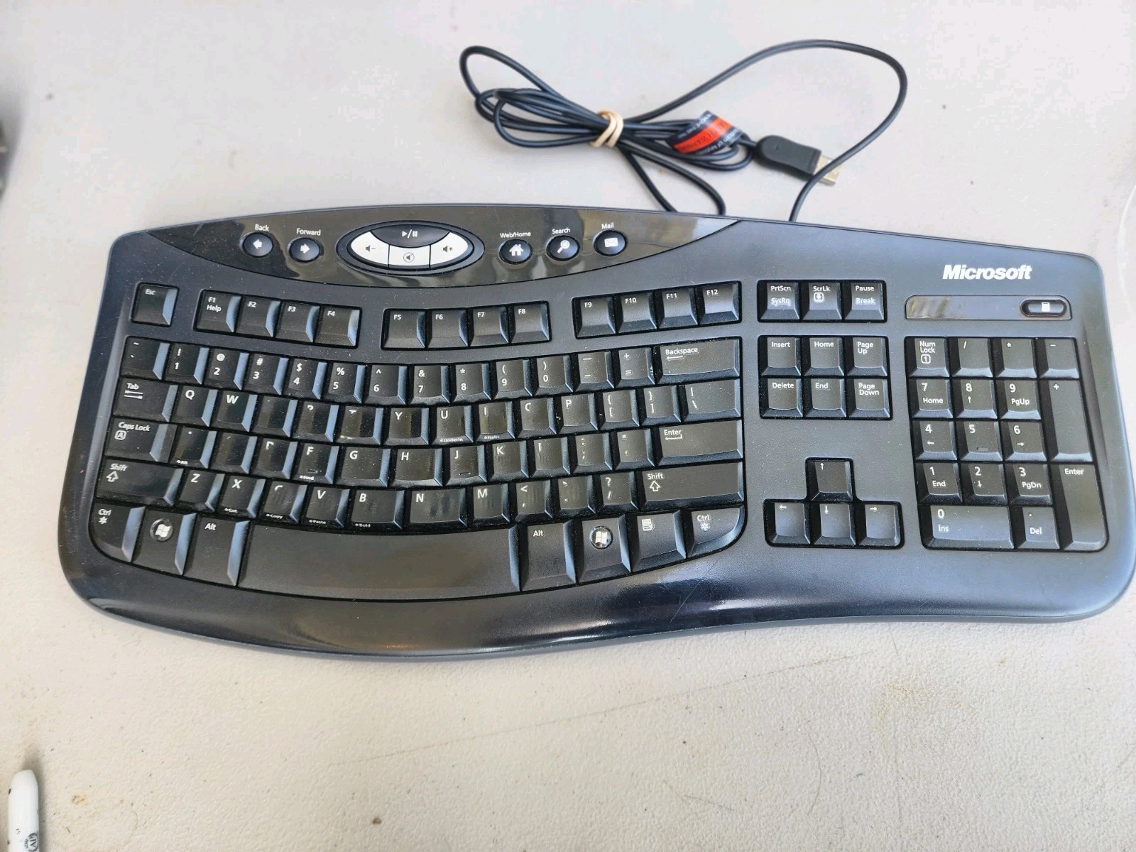 Microsoft Comfort Curve Ergonomic Keyboard 2000 v1.0 1047 KU-0459 USB Wired