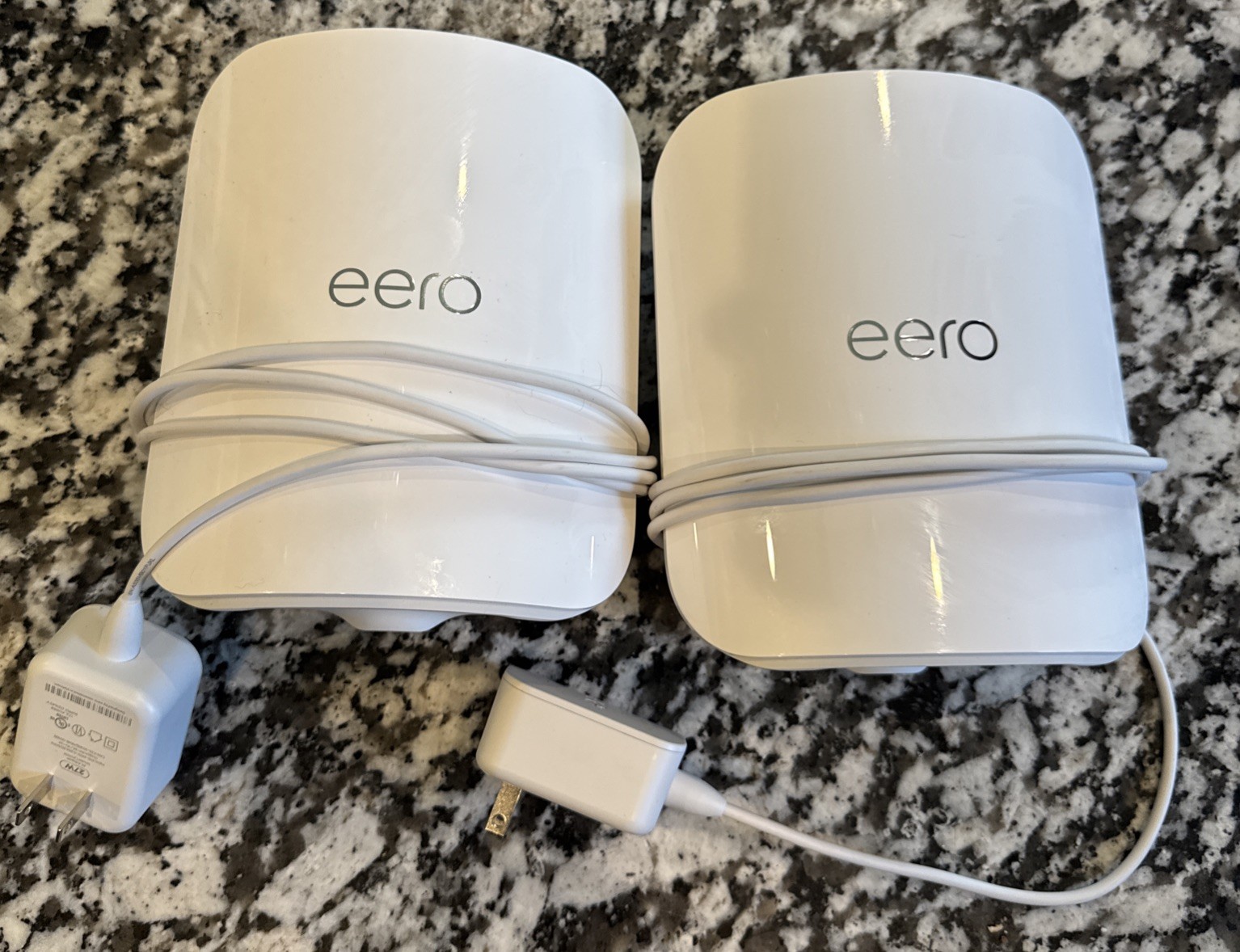 Lot of 2 Eero Pro 7 Tri-Band Wi-Fi 7 Mesh Router Node ME10001 (frontier)