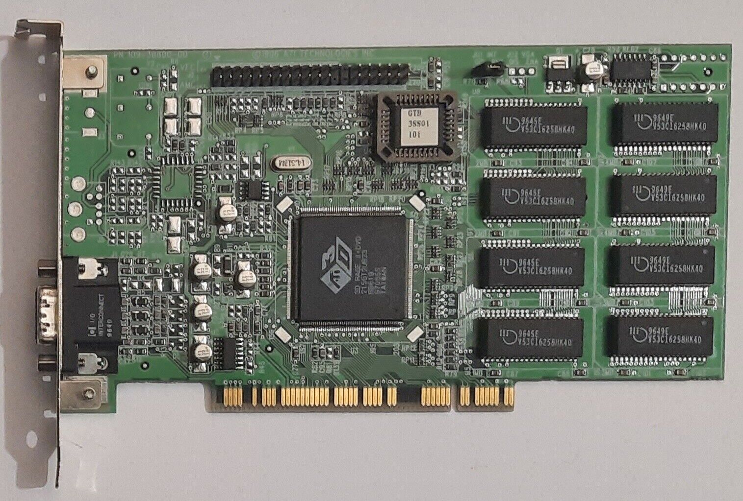 ATI 3D Charger PCI Graphics Card (Rage II + DVD, 4MB, Retro, 1997)