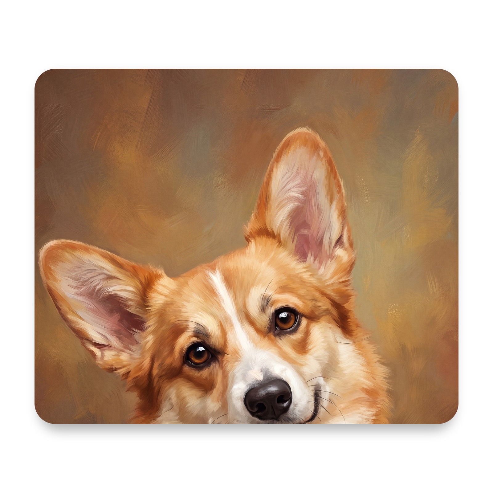 Corgi Portrait Mouse Pad 9.25x7.75 Non-Slip Desk Mat