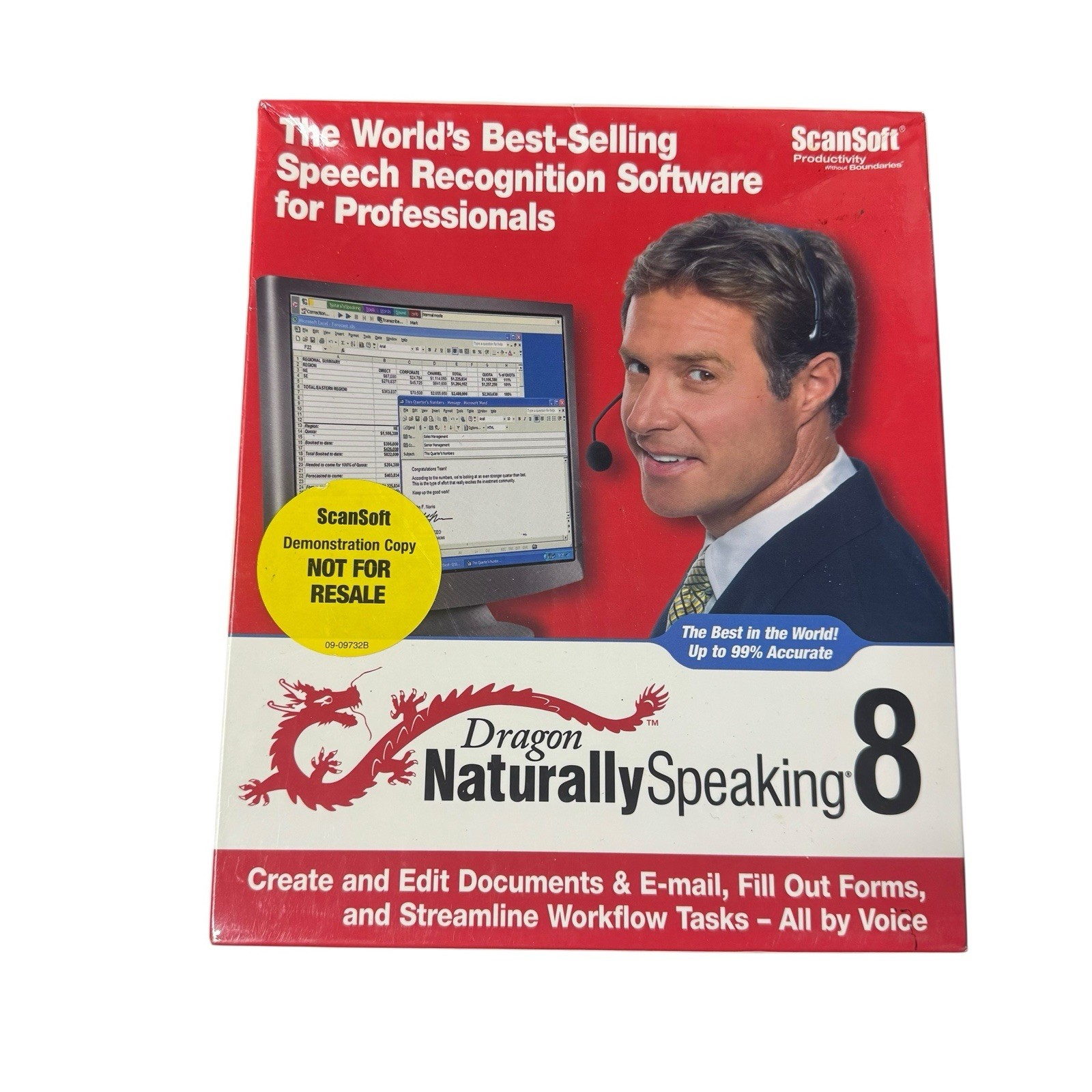 Dragon Naturally Speaking 8 Preferred ScanSoft Software