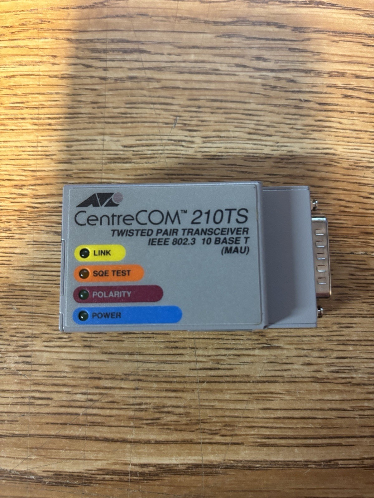 Allied Telesis CentreCOM 210TS Twisted Pair Transceiver IEEE 802.3 10 BASE T CD3