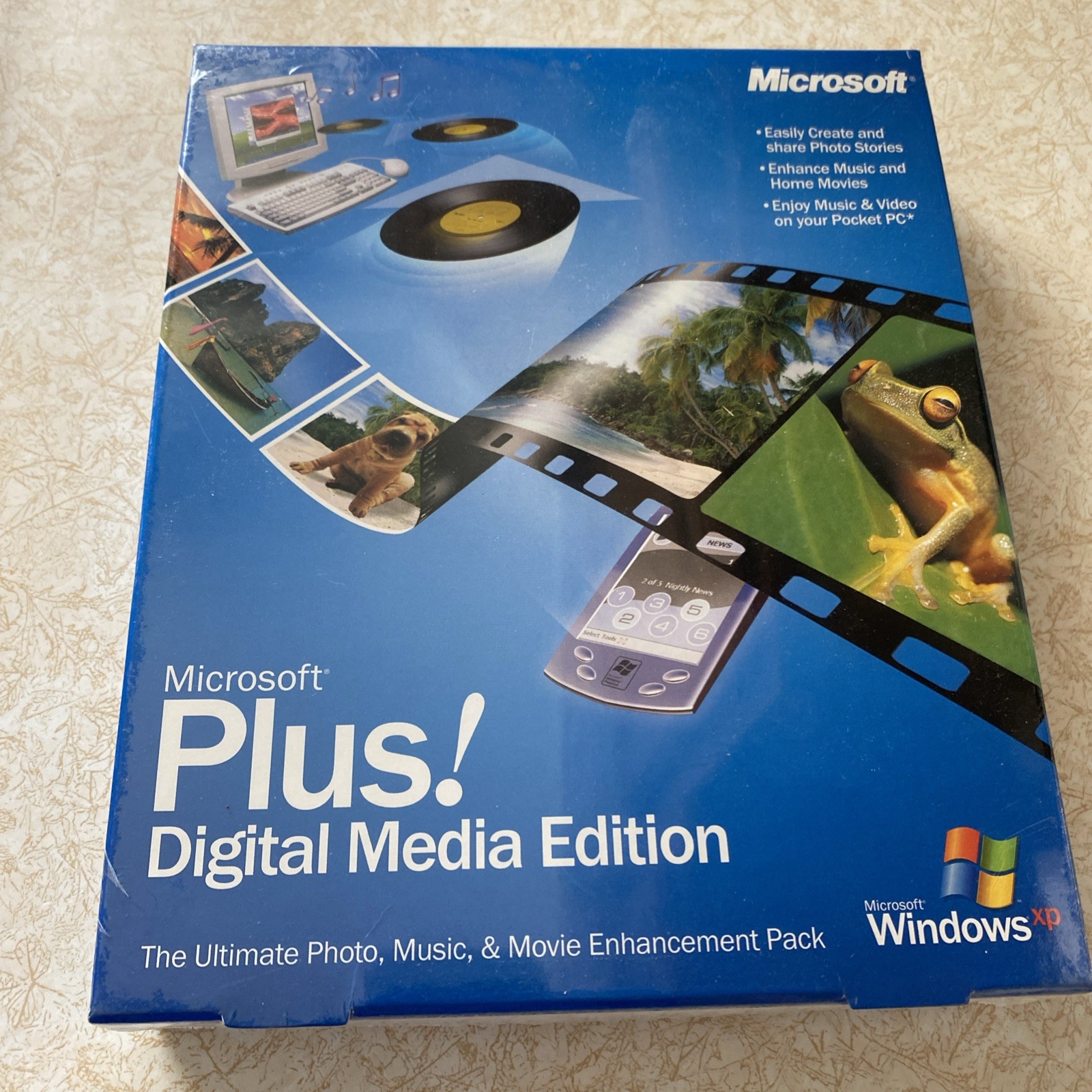 Microsoft Plus Digital Media Edition CD-ROM New Factory Sealed Windows XP