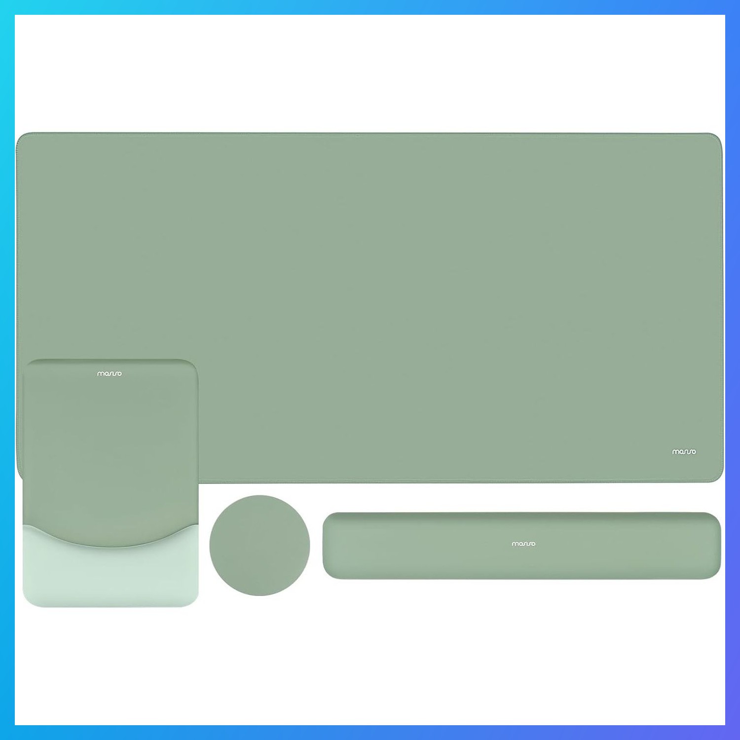 Keyboard Mouse Pad Set, Large Gaming Mouse Pad&Keyboard Wrist Rest