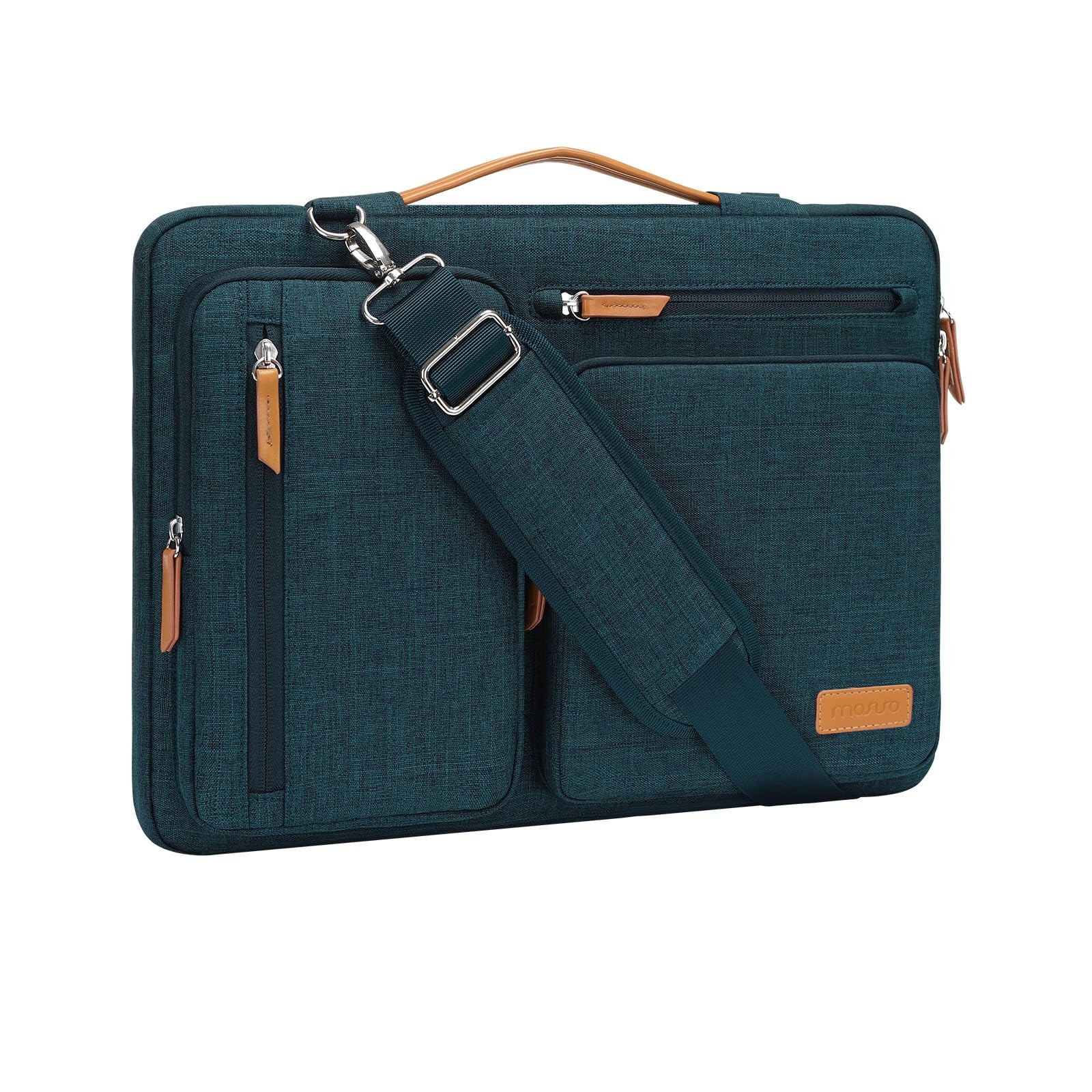 MOSISO 360 Protective Laptop Shoulder Bag,15 inch 15 inch, Teal Green