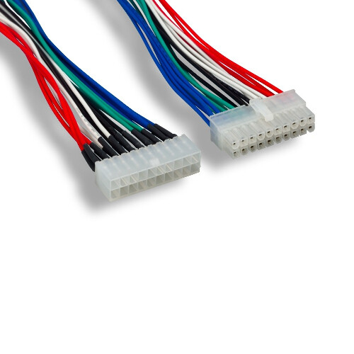 Kentek 9" 18AWG DC Power Extension Cord Motherboard 20 Pin Male to 20 Pin Female