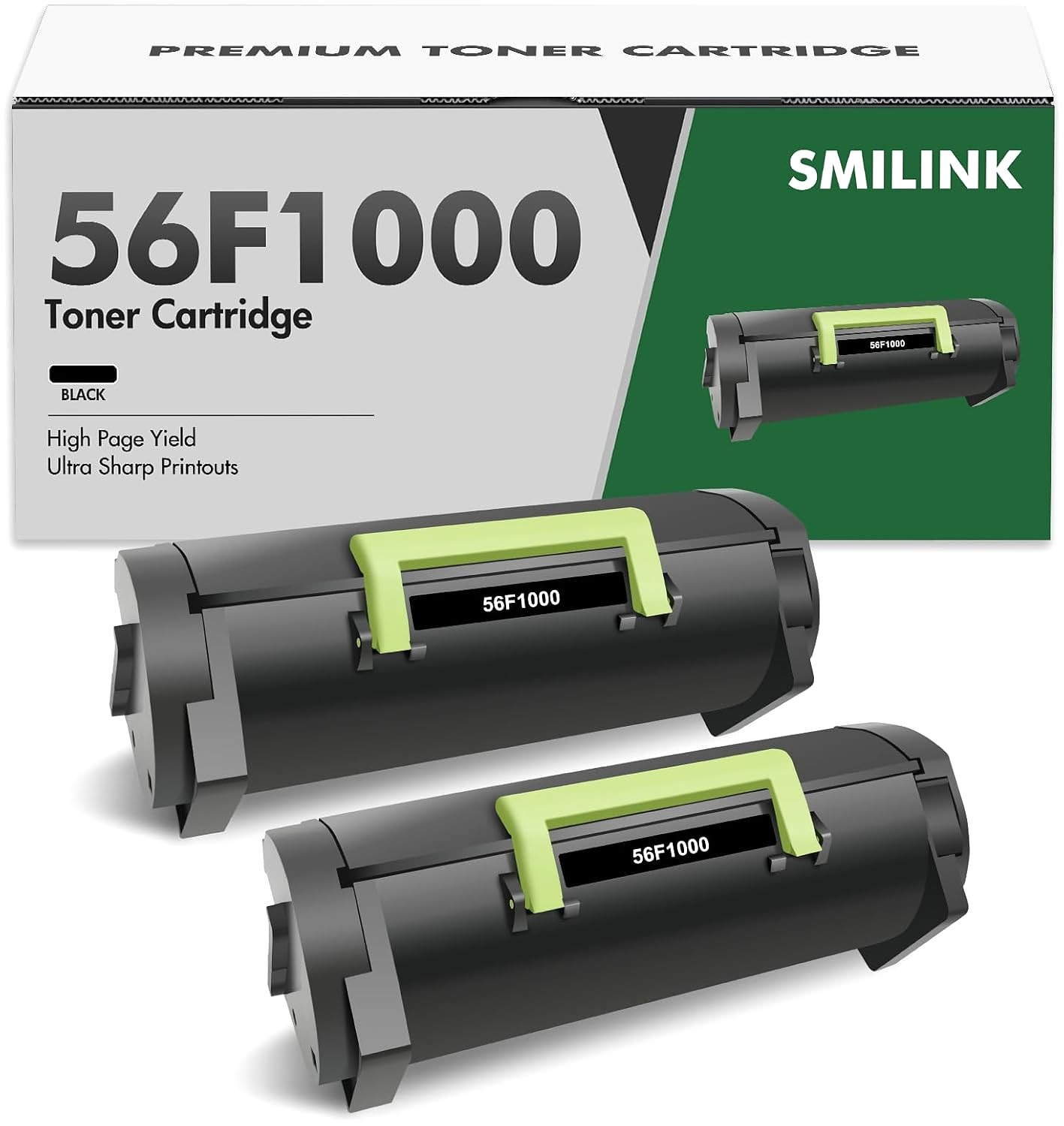 Black Toner Cartridge for Lexmark 56F1000 / 56F1H00 (MS & MX) Serires Printers