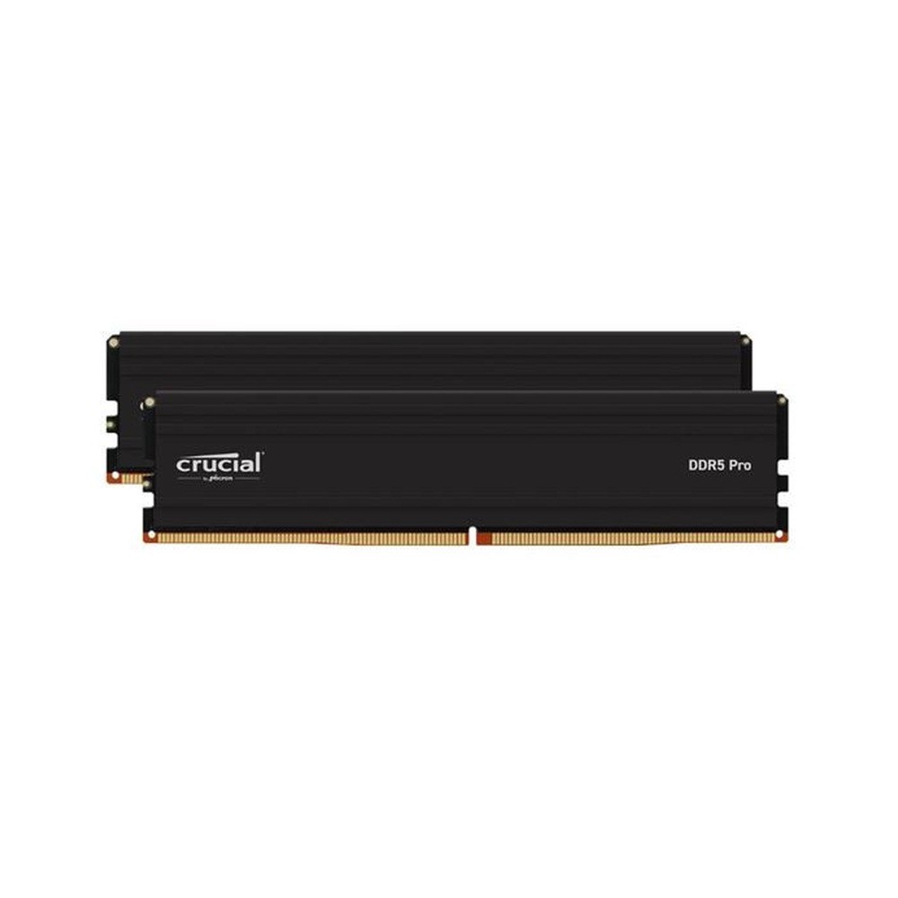 Crucial Pro 32GB (2x16GB) DDR5 UDIMM 6000MHz CL48 Black Heat Spreader Support
