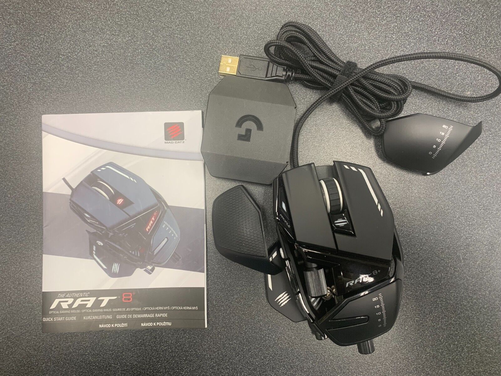 Mad Catz the Authentic RAT R.A.T 8+ (MR05DCAMBL00) Wired Gaming Mouse
