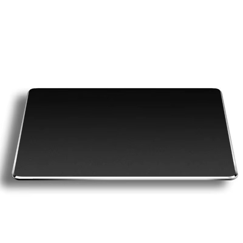 HXSJ Aluminum Metal Mouse Pad Dual-Side PU Leather 180x160/220x180mm