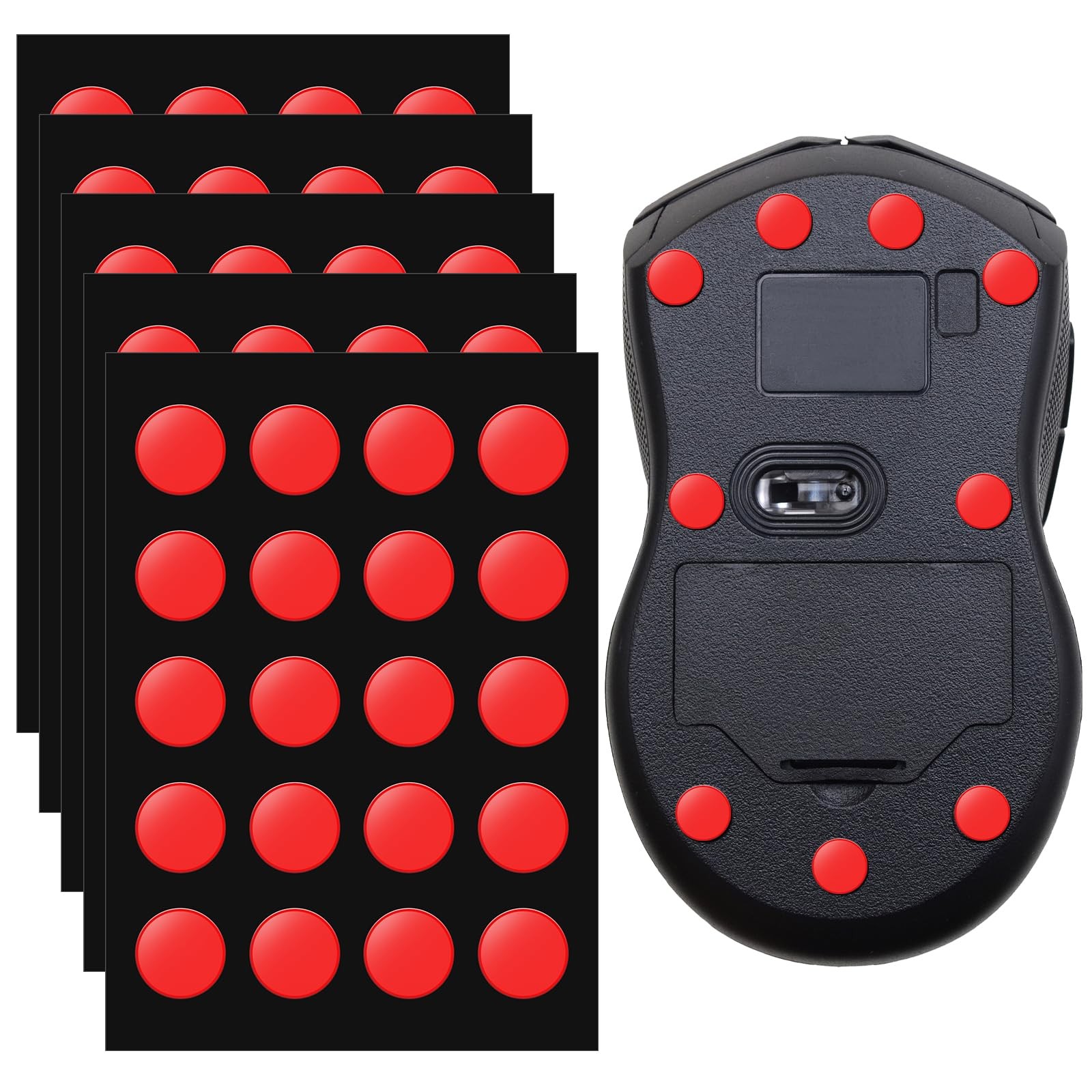 100 Pcs Speed Mouse Skates Offers Excellent Wear Resistance Speed & Controls 