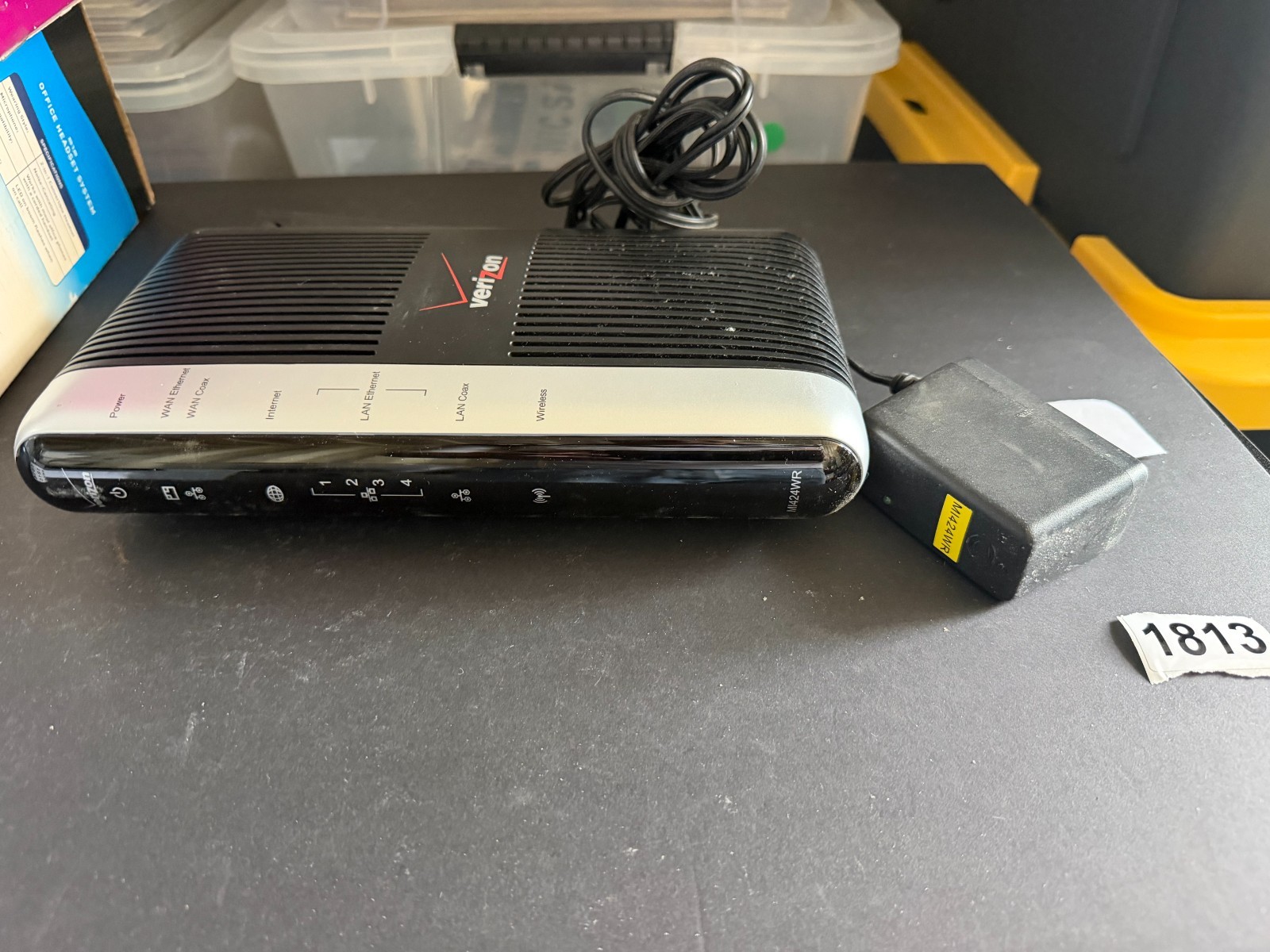 Verizon Actiontec M1424-WR Rev D Cable Router -- WORKS -- REF 1813