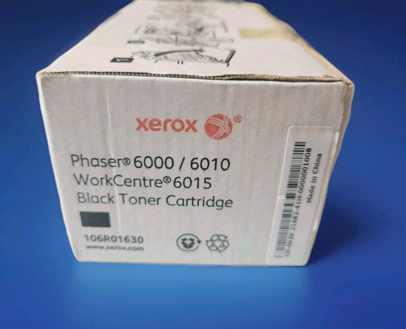 Genuine XEROX Phaser 6000/6010 WorkCentre 6015 Black Toner Cartridge 106R01630