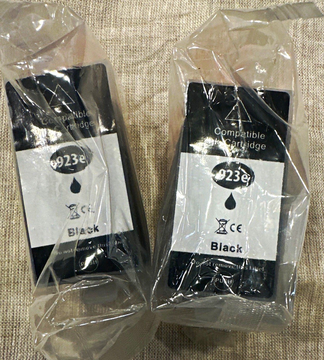 Compatible 923e XL Black Inkjet Ink Cartridges 2 Pack for HP Printers. Exp 04/28