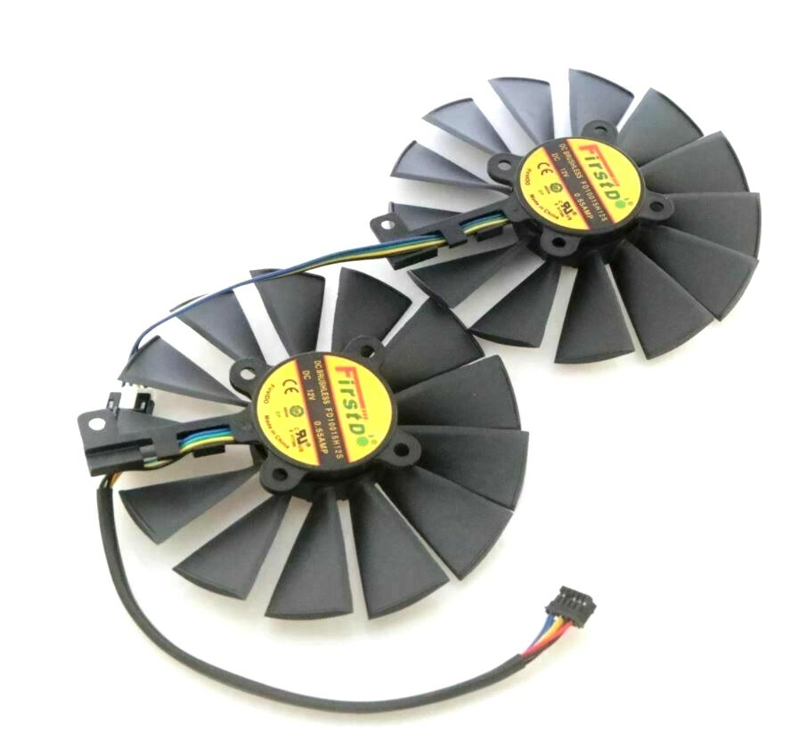 95mm Original ASUS STRIX GTX970 R9 380 Dual Fan 5Pin FD10015H12S 12V 0.55A