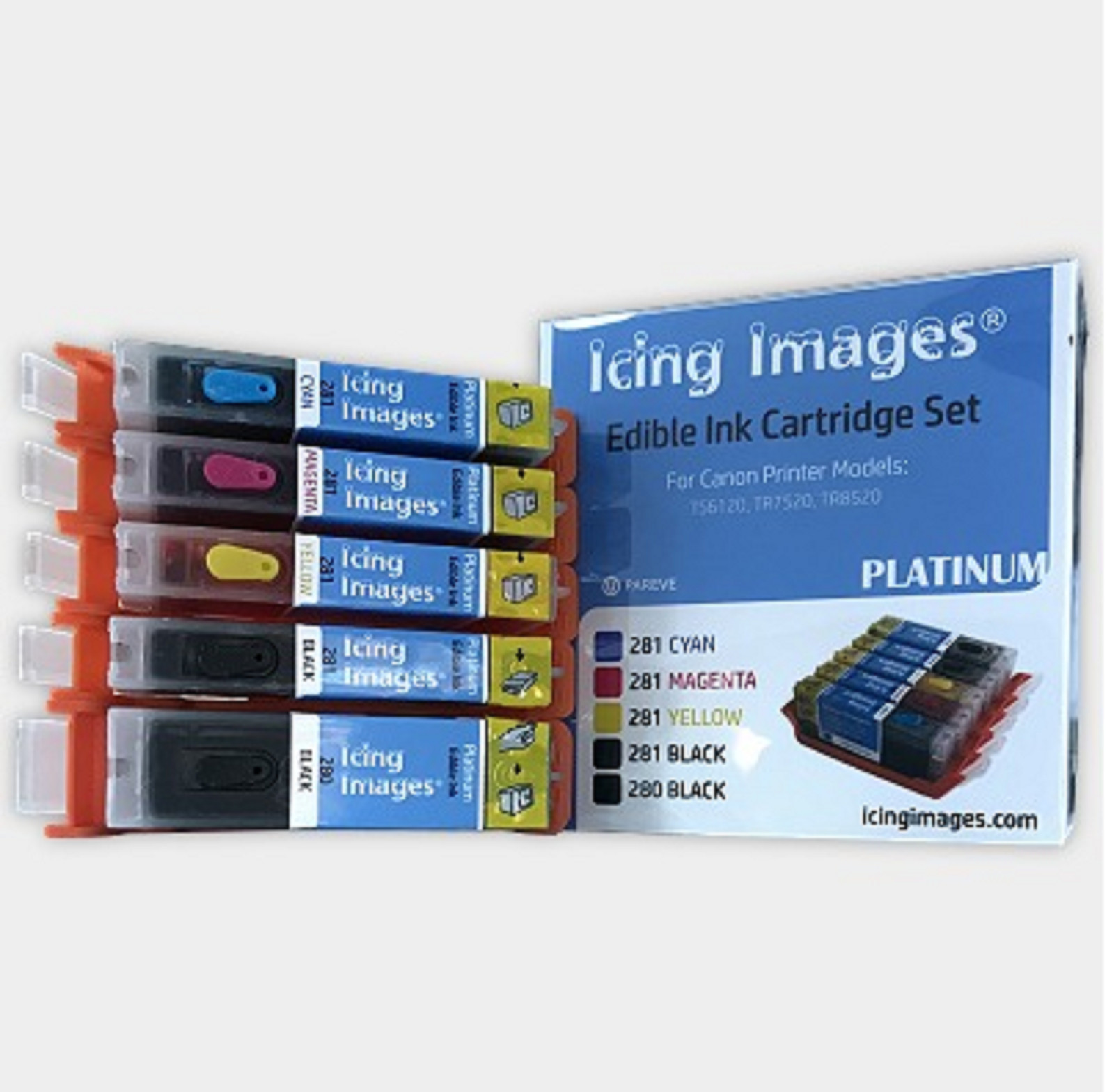 Icing Images 280 / 281 Edible Ink Cartridge Set - Platinum