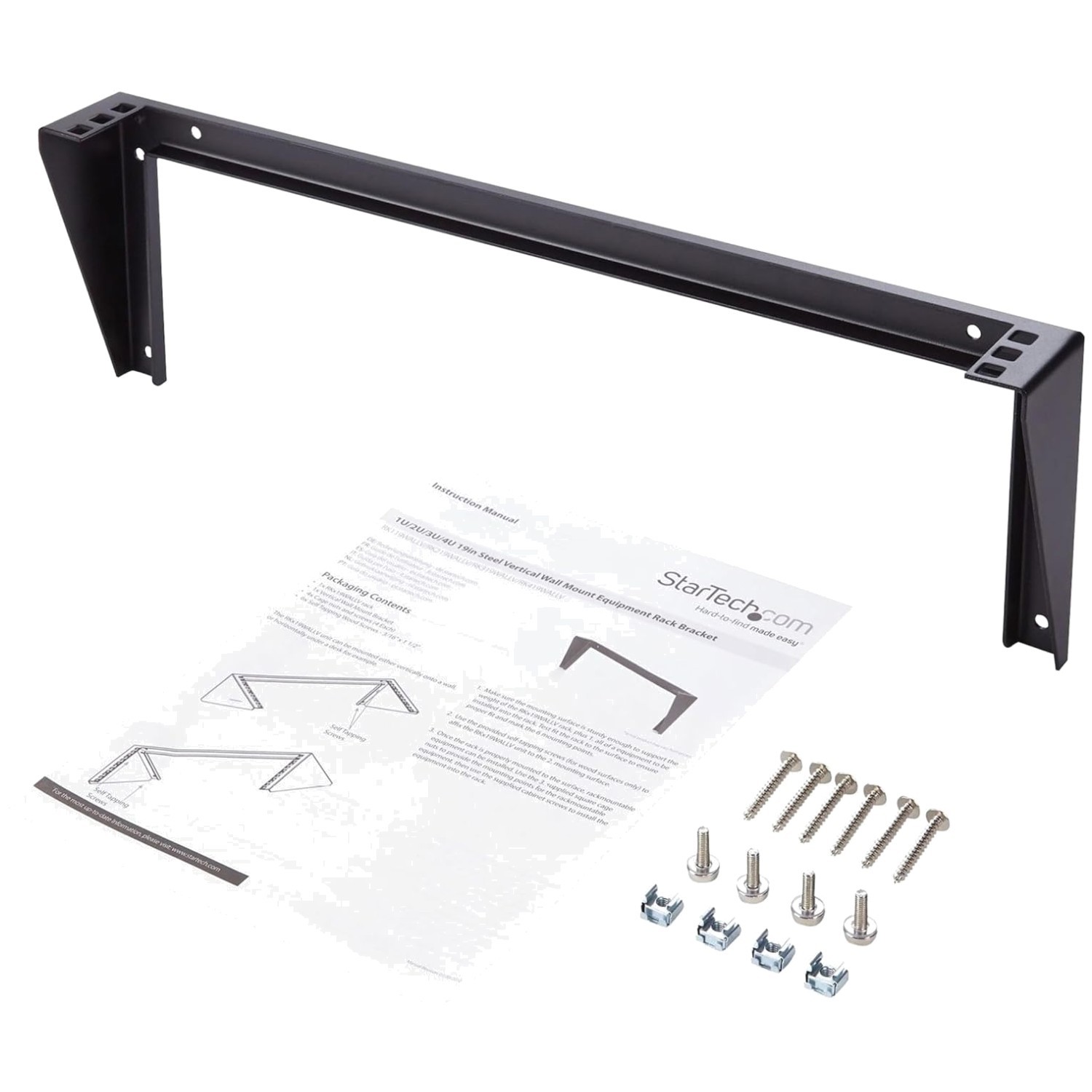 Versatile Vertical Wall-Mount Rack - 125lb Weight Capacity
