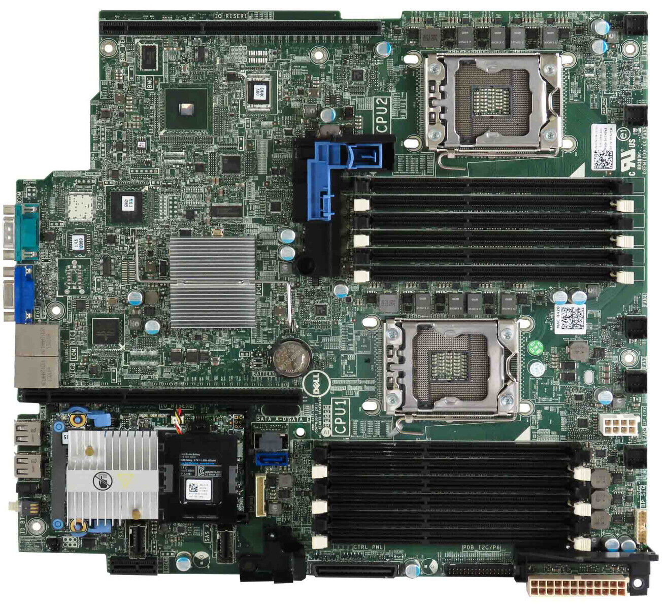 Dell PowerEdge R420 0CN7CM Motherboard + Perc H710 Mini 070K80 + BBU