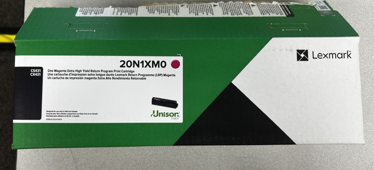 20N1XM0 High Yield Toner Cartridges - OPEN BOX