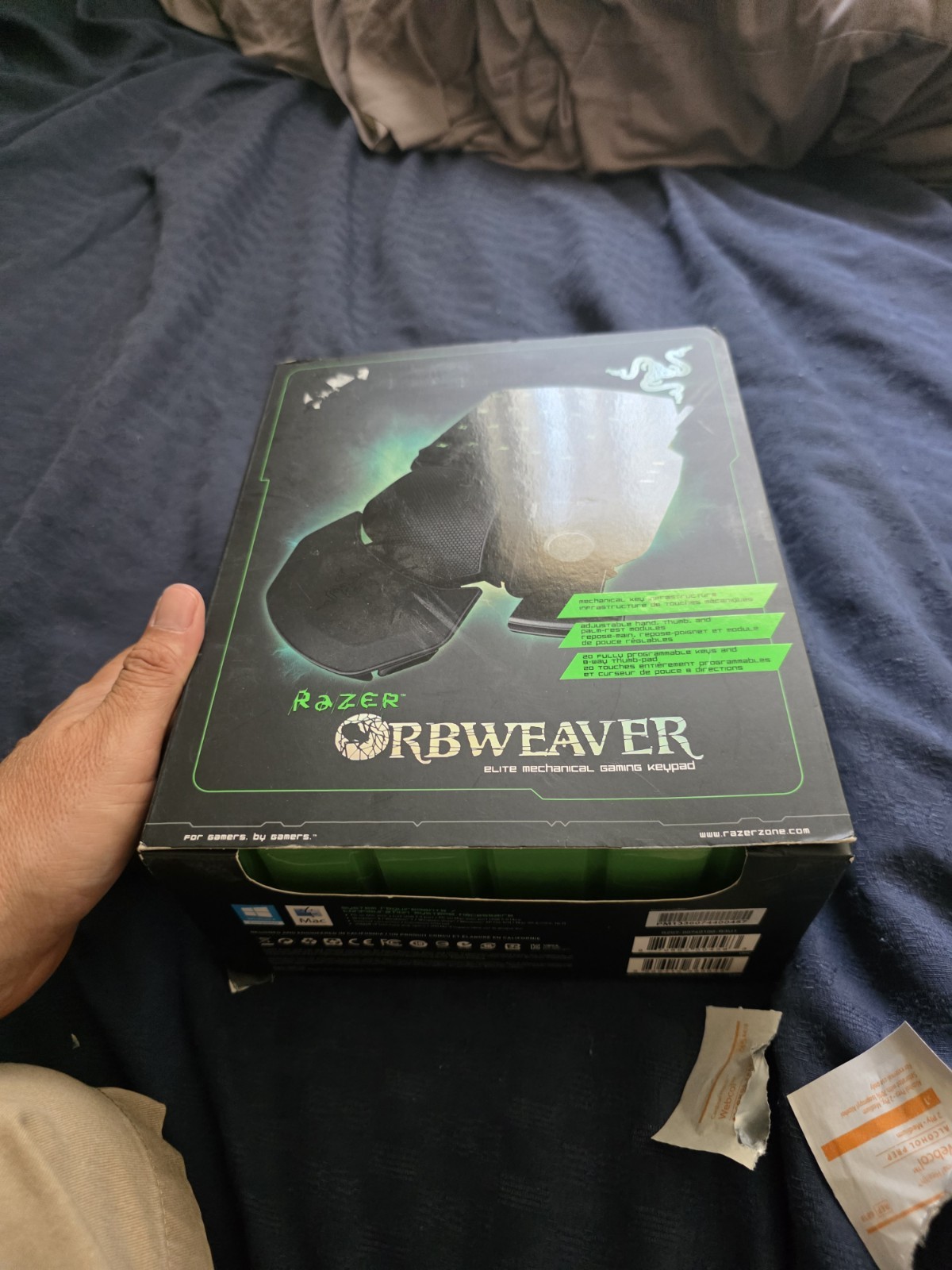 RAZER Orbweaber Left-Handed Mechanical Gaming Keypad Ergonomic RZ07-0074
