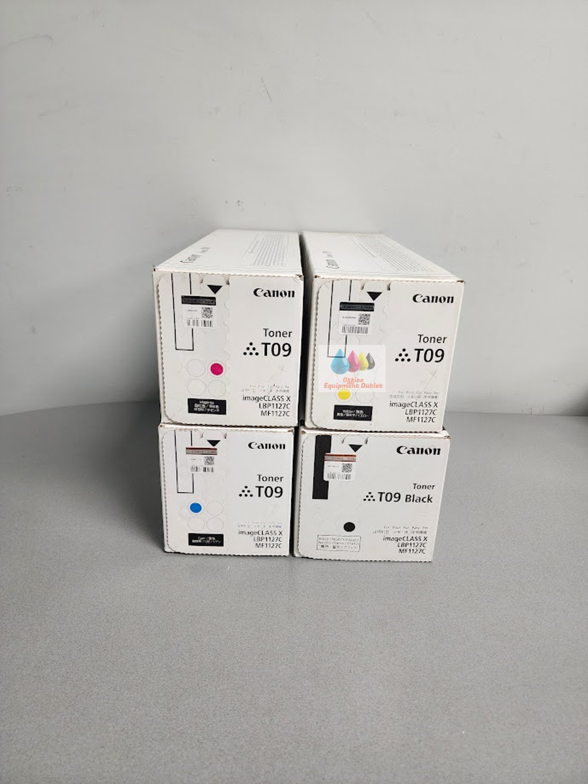 Canon T09 Complete Toner Set Yellow Magenta Cyan Black