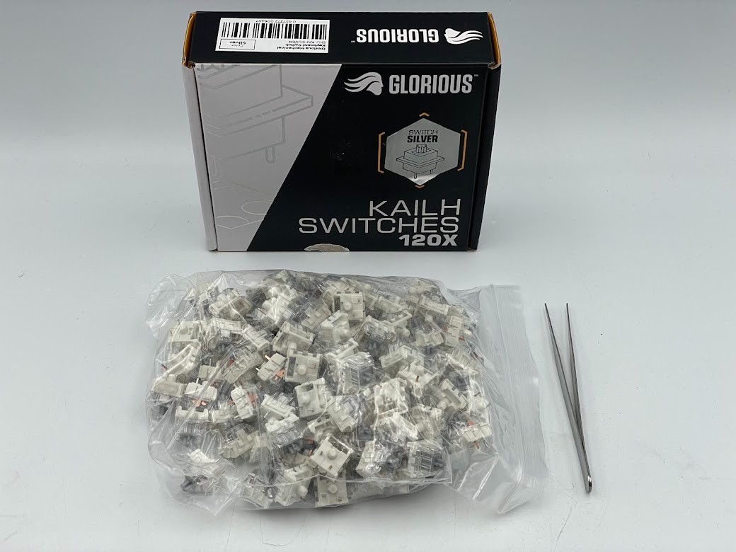 Glorious Kailh Mechanical Keyboard Switches - Silver