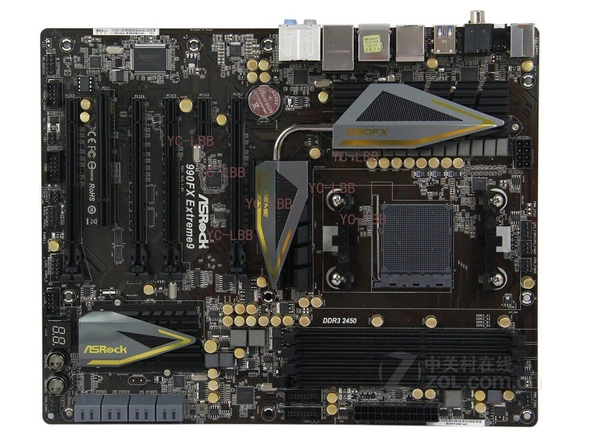 For ASROCK 990FX EXTREME 9 motherboard AMD990FX AM3+ DDR3 64G ATX Tested ok
