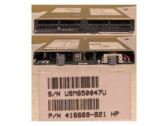 HP BLADE SERVER BL480C 416669-B21 W/ 2* XEON 5160 3GHZ DC 4GB RAM
