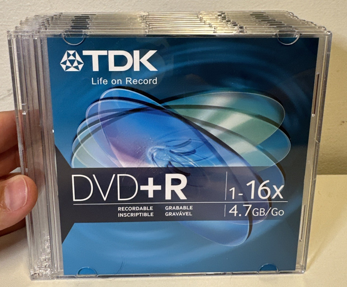 TDK DVD-R Recordable Discs – Set of 10 – Brand New – 4.7GB