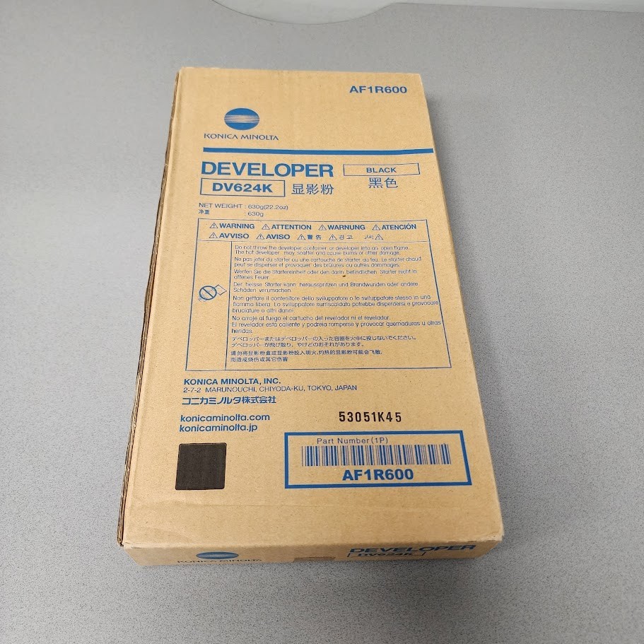 Genuine Konica Minolta DV-614K (DV624K) Black Developer