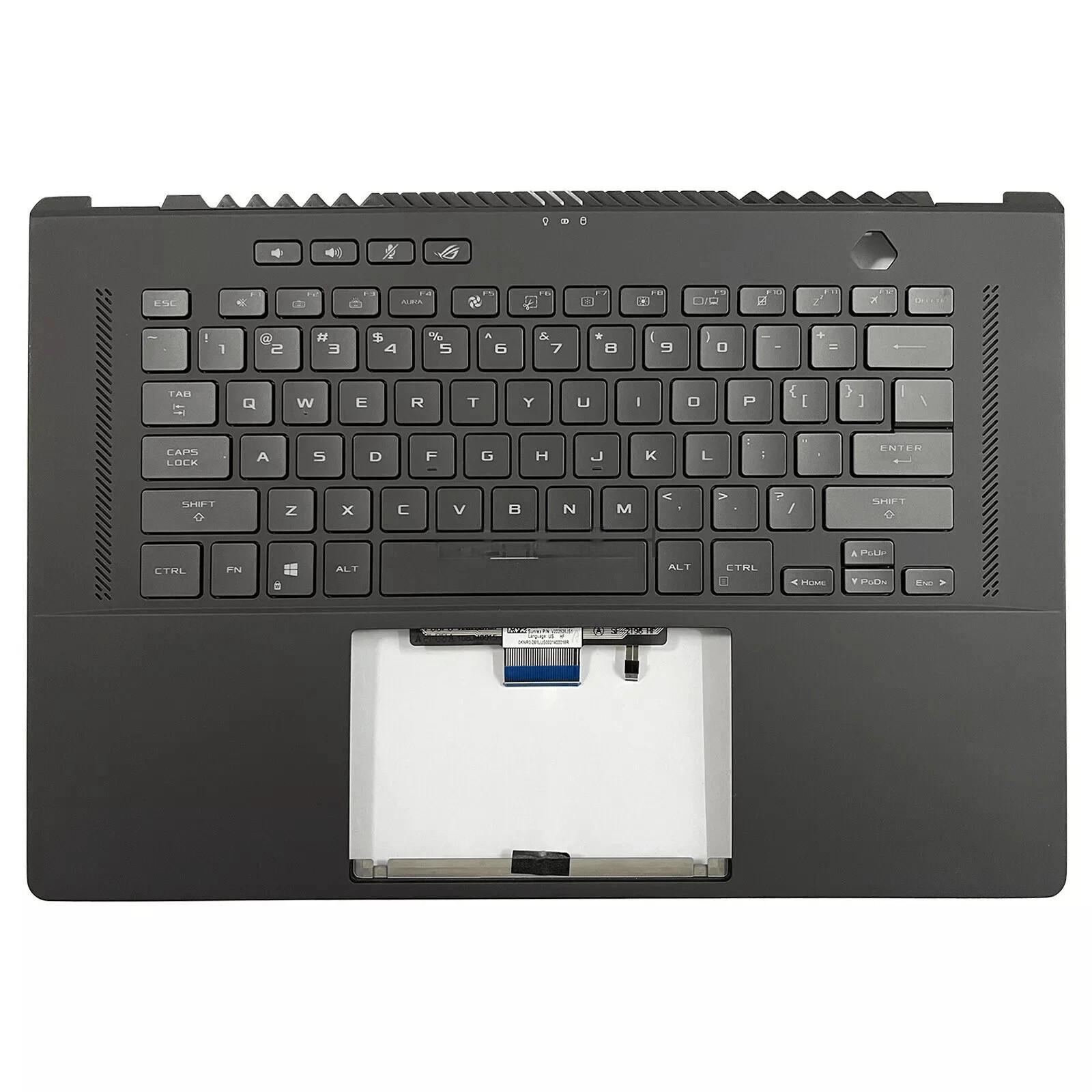 New Palmrest For ASUS ROG Zephyrus GA503 GA503Q GU603H RGB Backlit Keyboard Gray