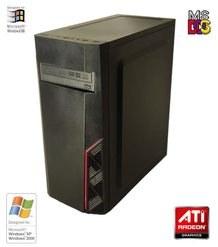 NEW* AMD Athlon 2.5GHz 4GB ATI X1050 Win98 XP DOS Multiboot Retro PC w/ 50 Games
