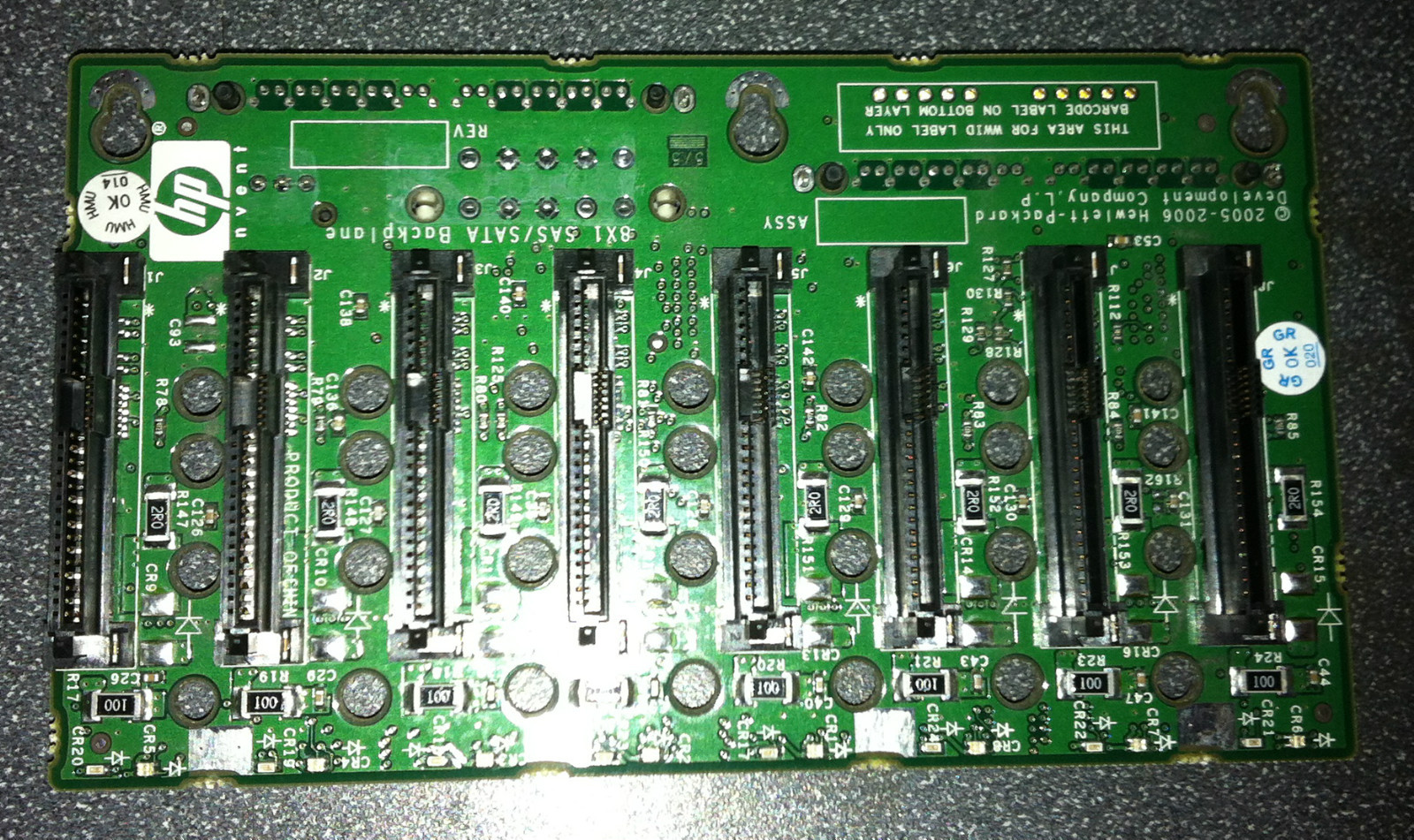 5x HP 419618-001 SAS/SATA Backplane Boards DL580 G5/ DL585 G2 / G5