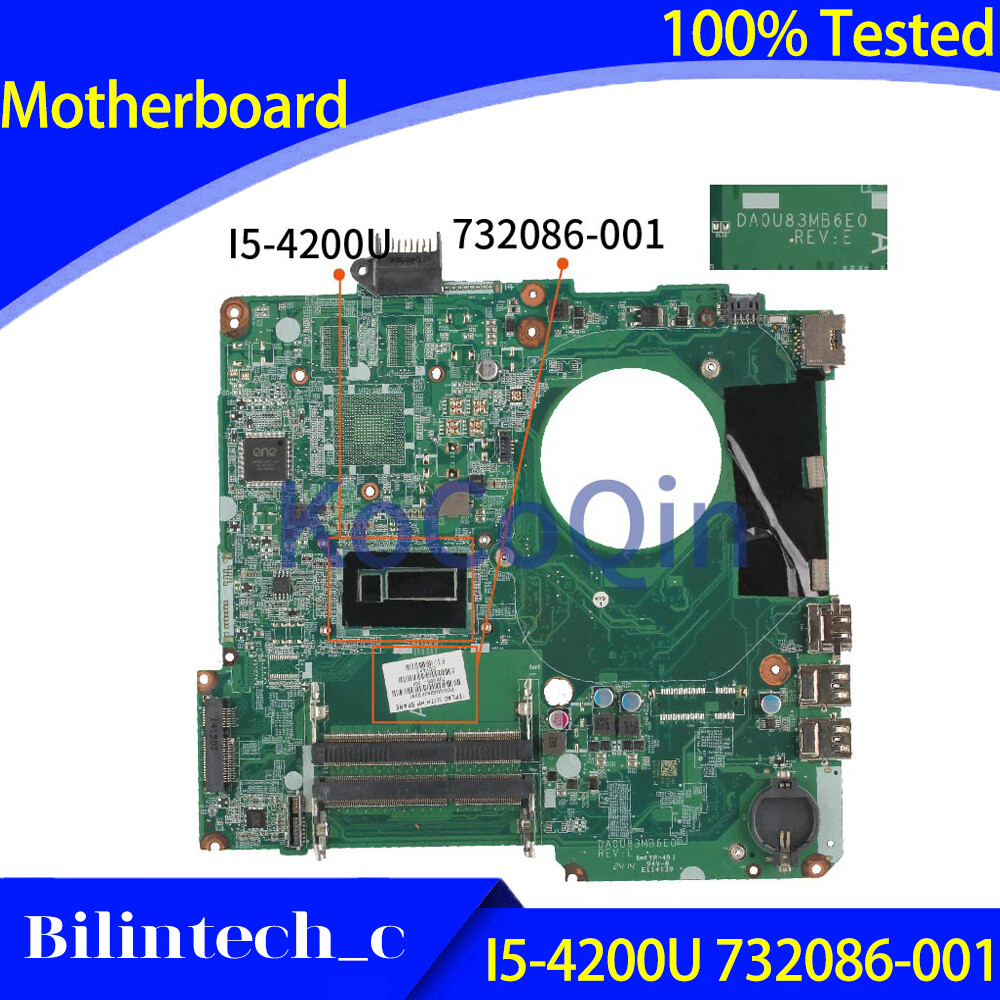 FOR HP Pavilion 15-N Motherboard I5-4200U 732086-001 732086-501 DA0U83MB6E0 DDR3