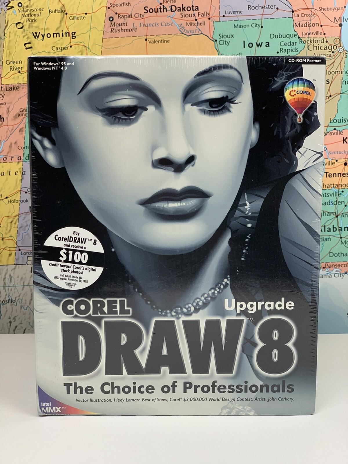SHIPS SAME DAY Corel Draw 8 The Choice Of Professionals Intel MMX Big Box RARE