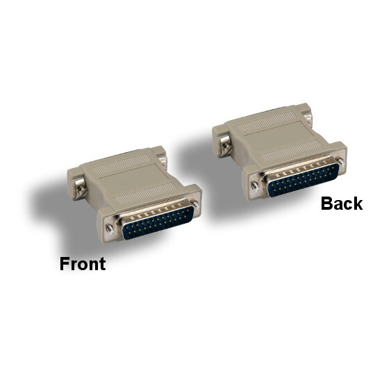 [Lot10] DB25 Male to Male Molded Adapter Straight 25Pin RS-232 Parallel/Serial