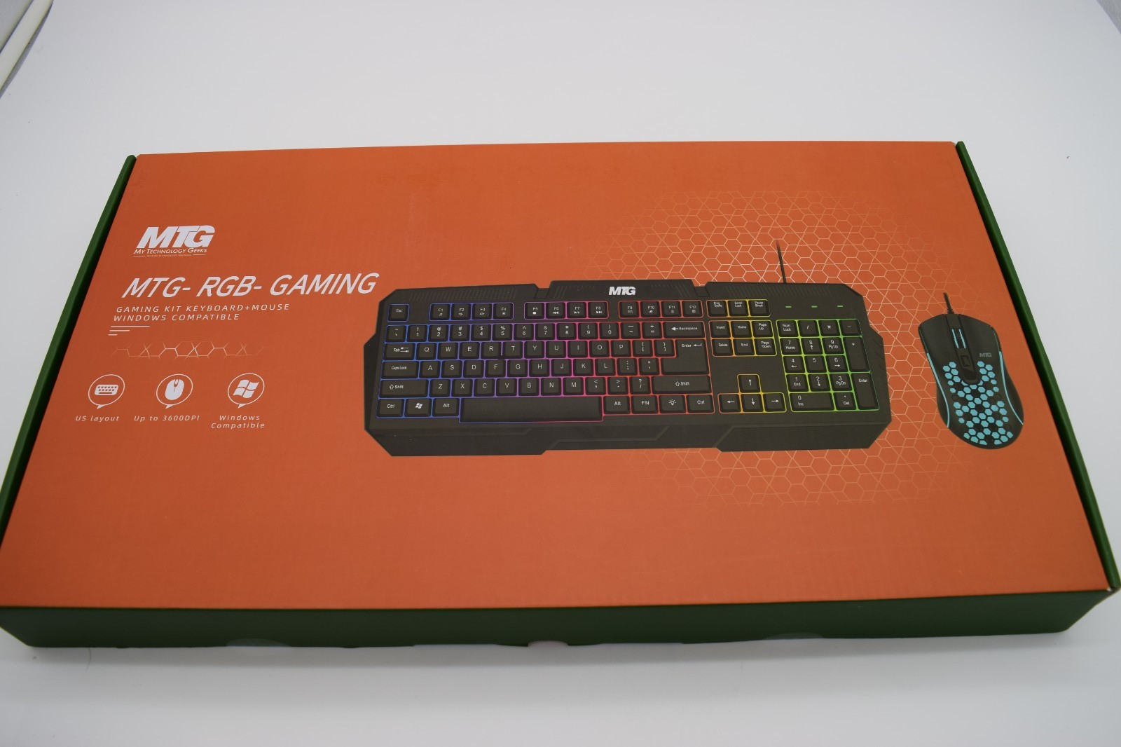 MTG-RGB-GAMING full size keyboard and mouse BRAND NEW SEALED