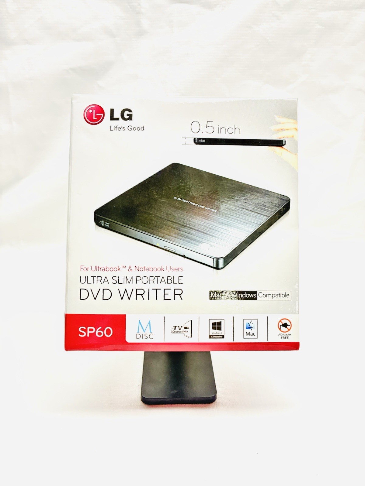 LG USB 2.0 Ultra Slim External DVDRW CD DVD Burner Writer Drive SP60NB50 Sealed