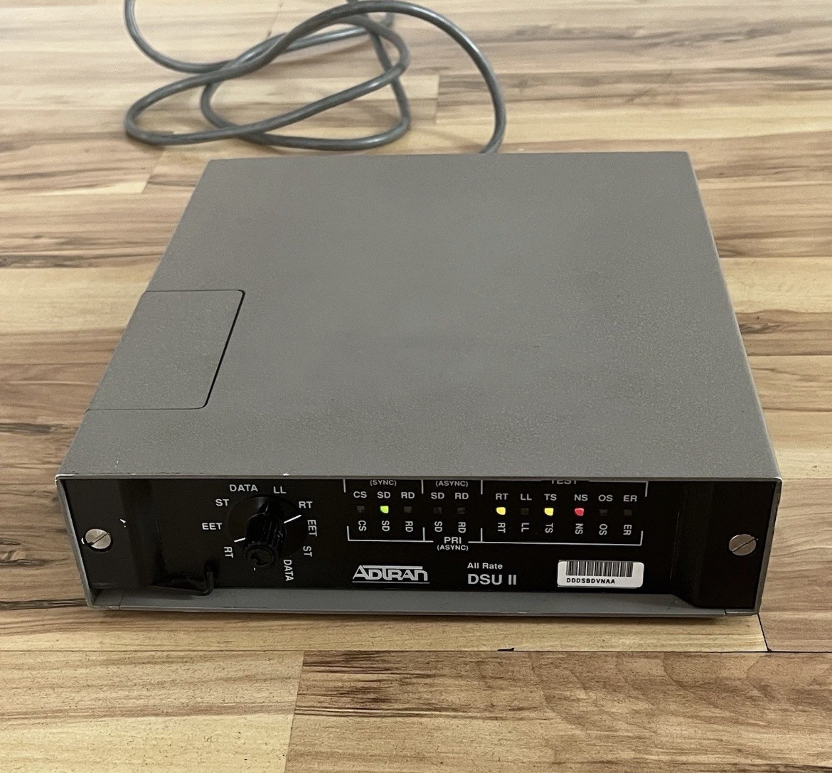 Adtran PRI Modem with Fixed Power Cable - Missing Fuse and Cap - As Is DSU II