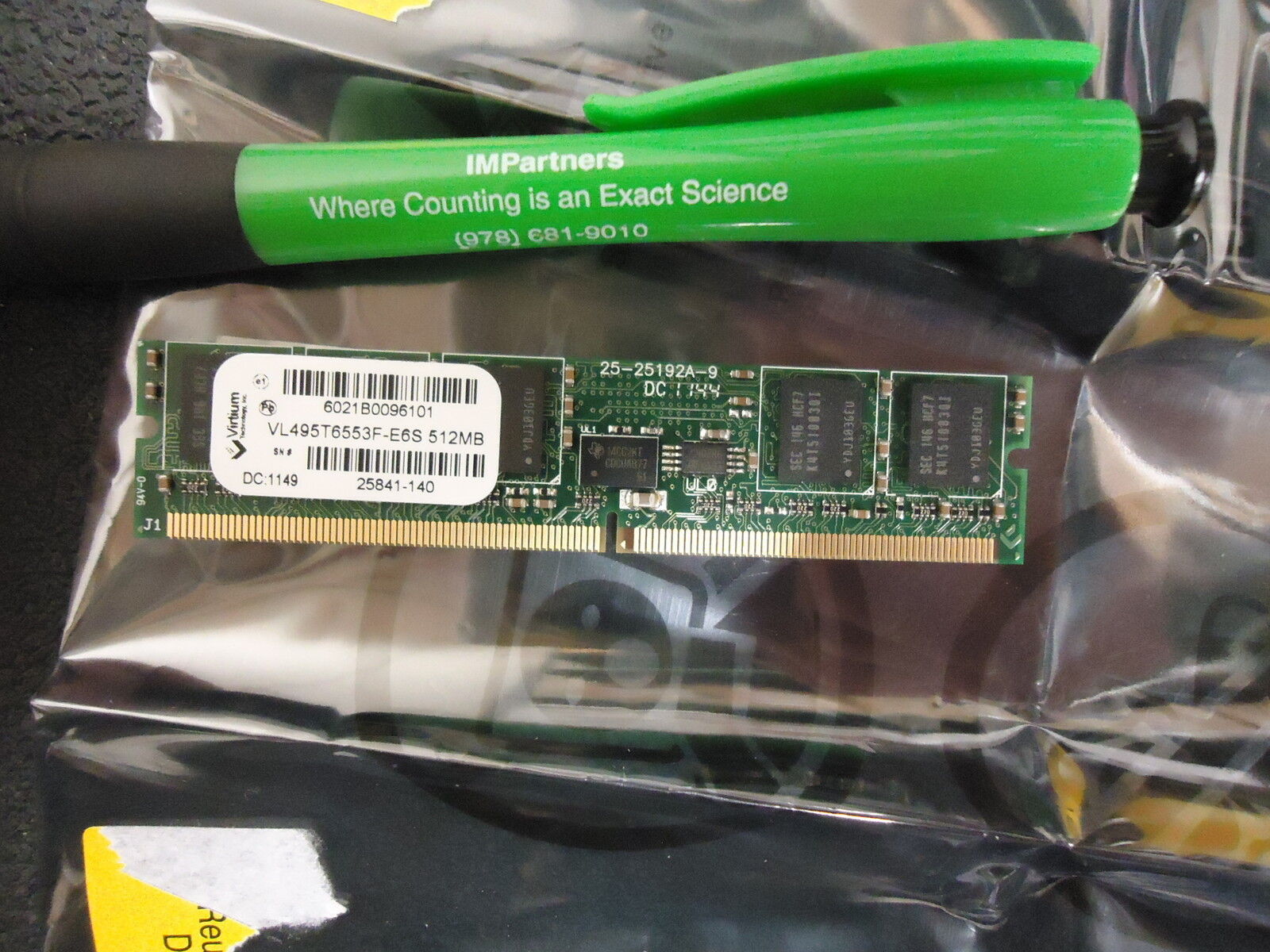 Brand New Virtium, VL495T6553F-E6S, MINI DIMM, DDR-2, RAID CACHE 512MB
