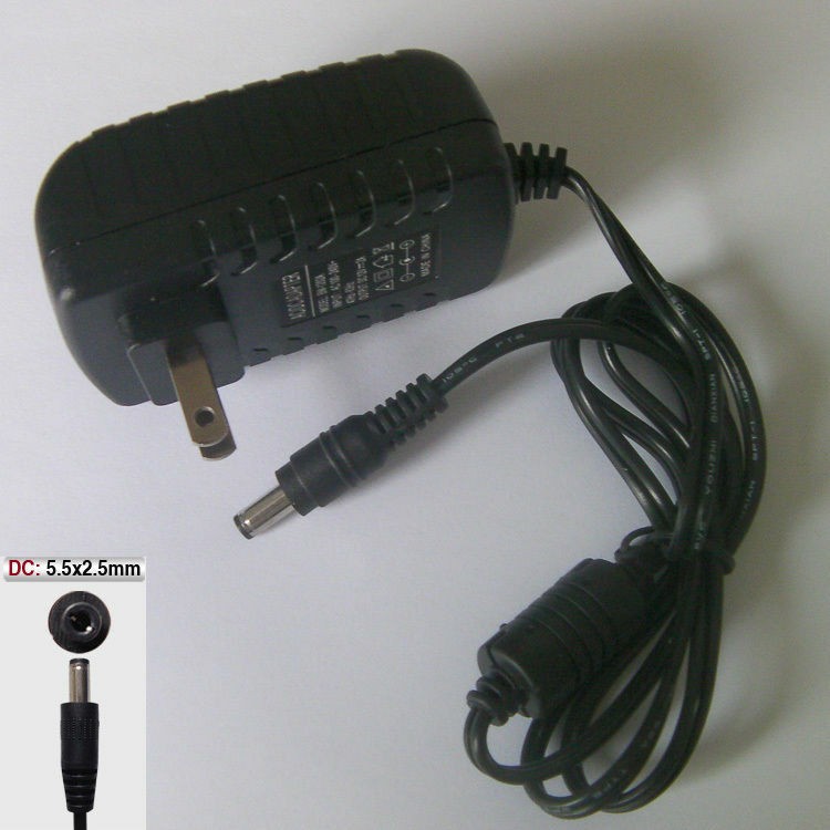 AC/DC 12V 2A ADAPTER Switch POWER SUPPLY CORD 12V 2A 5.5mm/2.5mm connector